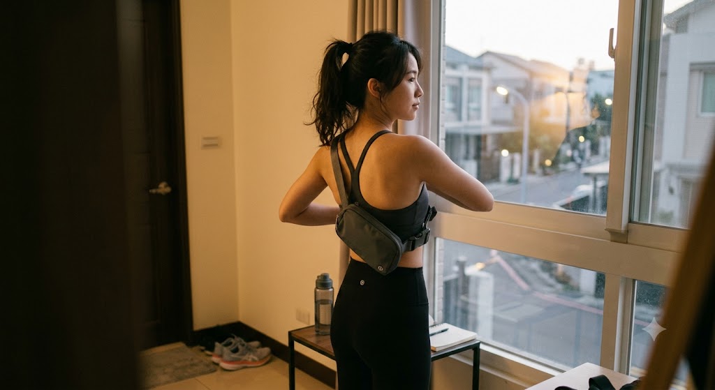 3-Piece Morning Running Outfit for Comfort and Storage