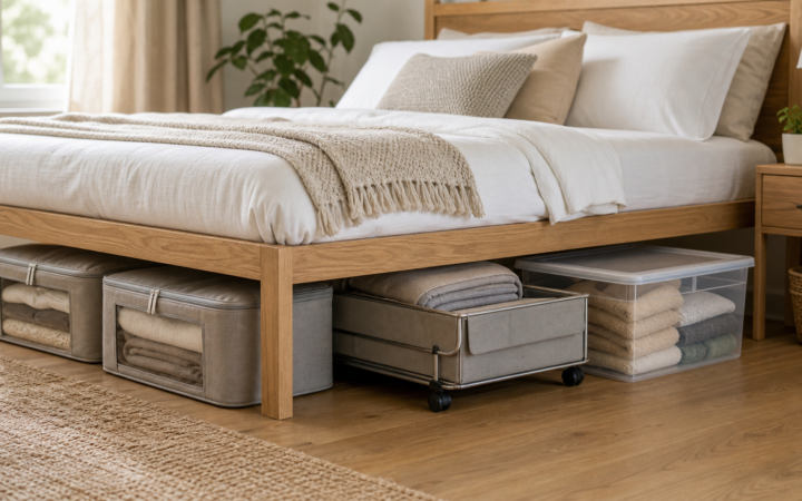 5 Best Under Bed Storage Containers for Small Spaces