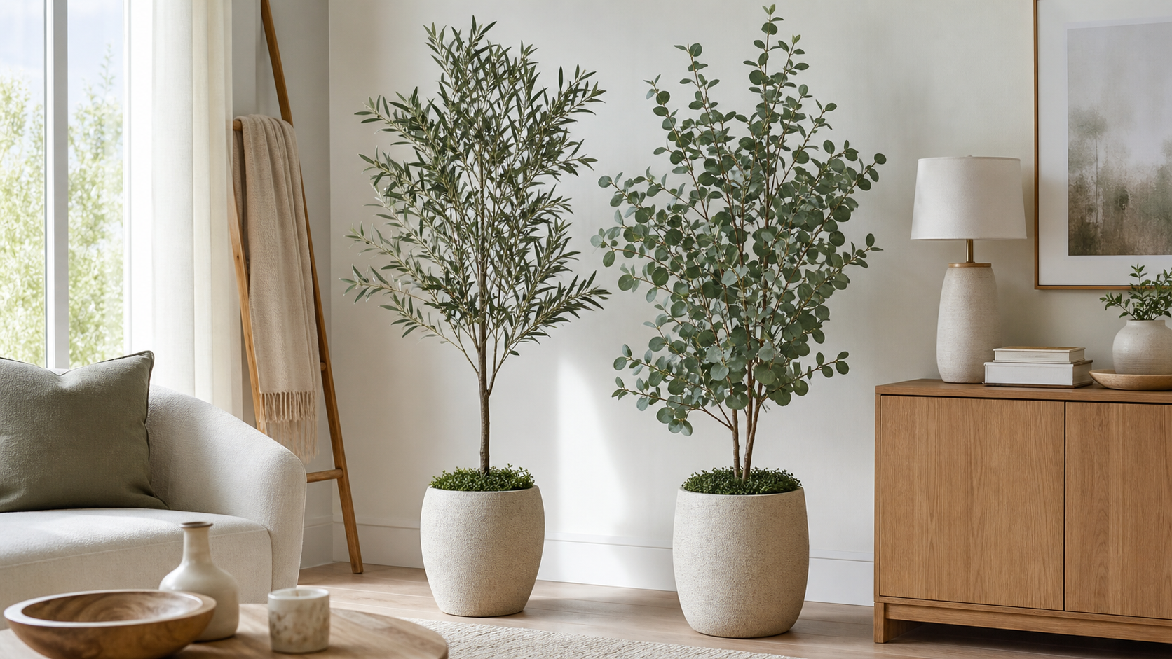 5 Best Faux Olive and Eucalyptus Trees for Home Decor
